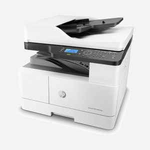 HP LaserJet MFP M443nda - Imprimante Laser A3 Mono 1200x1200 DPI 24ppm Recto-Verso Auto, Numérisation Couleur 4800x4800 DPI, Ethernet, 512 Mo - Miniature 2