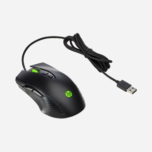 Souris Gaming HP X220 - Optique 3600 DPI USB Type-A - 7 Boutons Programmables - Ambidextre - 1000 IPS - Patins Caoutchouc - Câble 1.8m - Windows 10 - Miniature 3
