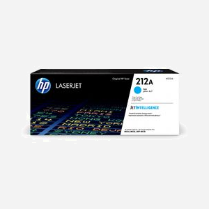 HP Cartouche Toner Cyan 212A LaserJet W2121A Original - Rendement Standard 4500 pages - Technologie Laser - Japon - 55x78x289mm, 860g - Miniature 1