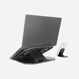 Support Laptop Lenovo GXF0X02619 Noir pour 1 périphérique - Dimensions 290.6x265.6x15.1mm, Poids 522g, Température Opération -40°C à 60°C - Miniature 4