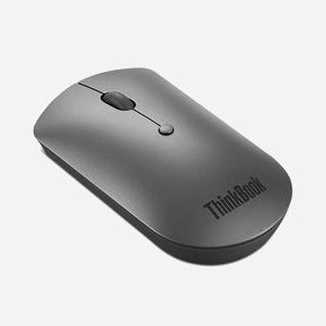 Lenovo ThinkBook Souris Bluetooth Optique Ambidextre 2400 DPI, 3 Boutons Programmables, Gris, Bluetooth 5.0, Pile AA, Compatible Windows - Miniature 4