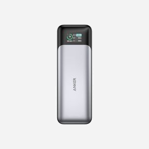 Anker 737 Power Bank 24000 mAh 1x USB-A, 2x USB-C 140W Noir/Argent, écran intégré, compatible Mobile/Laptop/Netbook, 155.7x54.6x49.5mm, 632g - Miniature 3
