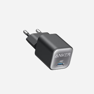 Anker 511 Nano 3 Chargeur Secteur Universel 30W USB-C Power Delivery, 100-240V, Compatible Smartphones, Tablettes, Noir, Réf: A2147G21