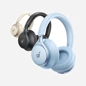 Anker Space One Écouteurs Arceau Bluetooth Bleu USB Type-C - Usage Musique/Quotidien - Réf. A3035G31 - Miniature 3