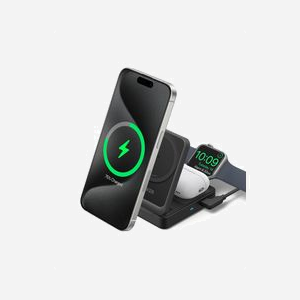 Anker B2557311 - Chargeur Secteur 25W Charge Rapide et Sans Fil - Noir - 12/15V - Compatibilité Écouteurs, Casque, Smartphone, Smartwatch, iPhone, Apple Watch, AirPods