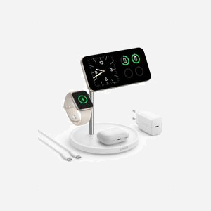 Anker MagGo B25M3321 - Chargeur Intérieur USB 25W, Recharge Sans Fil 15W, Compatible MagSafe, Apple Watch & AirPods, Blanc - Miniature 3