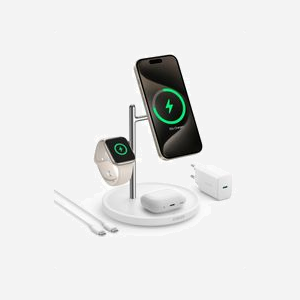 Anker MagGo B25M3321 - Chargeur Intérieur USB 25W, Recharge Sans Fil 15W, Compatible MagSafe, Apple Watch & AirPods, Blanc - Miniature 2