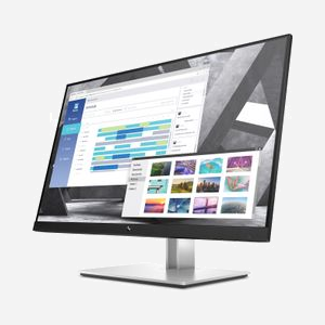 HP E-Series E27q G4 - Écran LCD IPS 27" QHD 2560x1440 60Hz, 5ms GTG, 250cd/m², DP 1.2, HDMI 1.4, USB 3.2, Hub USB, Anti-reflet, Noir - Miniature 2
