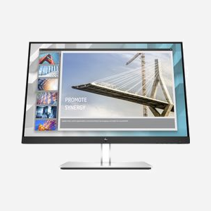 HP Écran E24i G4 24" WUXGA (1920x1200) LCD IPS 250cd/m² 5ms GTG, VGA/HDMI 1.4/DisplayPort 1.2, Hub USB 3.2, Noir/Argent, VESA 100x100 - Miniature 1