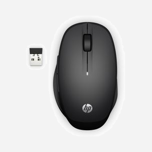 HP Souris Dual Mode 6CR71AA#ABB - Sans Fil 2.4GHz/Bluetooth, 3600 DPI, 5 Boutons Programmables, Optique, Pile AA, Windows/macOS/Android/ChromeOS - Miniature 1