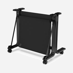HP 3C753A : Pied Support et Bac de Réception Noir 770x940x650mm pour Imprimante DesignJet T200/T600 24 pouces, Installation au Sol, Poids 7 kg - Miniature 2