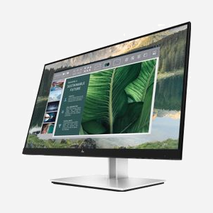 HP E24u G4 : Ecran LCD 23.8" Full HD, IPS, Edge LED, 1920x1080, 250cd/m², 5ms, USB-C, HDMI 1.4, DisplayPort 1.2, Hub USB, VESA 100x100 - Miniature 2