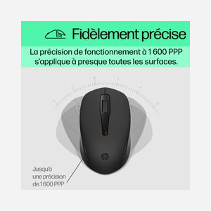 HP Kit Clavier QWERTY USB et Souris Filaire 1600 DPI - Clavier Membrane Taille Réelle - Compatible Windows 10/11 - Noir - Réf. 240J7AA#ABB - Miniature 5
