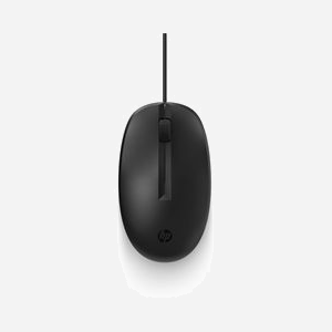 HP Souris Filaire 125 USB Type-A, 3 Boutons, Ambidextre, Noir, Câble 1.8m, 112x63x36mm, 80.5g, Pays d'origine Chine - Miniature 1