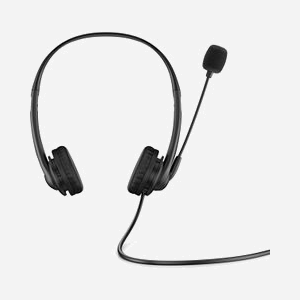 HP Casque Stéréo 3.5mm G2 - Casque Binaural Supra-aural avec Microphone Boom et Suppression de Bruit - Connecteur 3.5mm - Noir - 88g - Miniature 1
