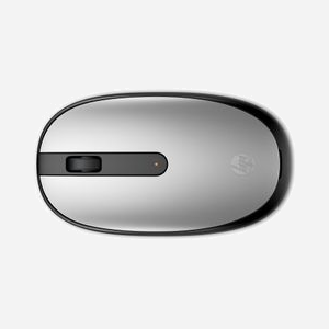 HP Souris Bluetooth 240 Argent, 1600 DPI, 3 Boutons, Bluetooth 5.1, Ambidextre, Pile AA (15 mois), Windows/macOS/ChromeOS, 107x60.5x29.3mm, 54.2g