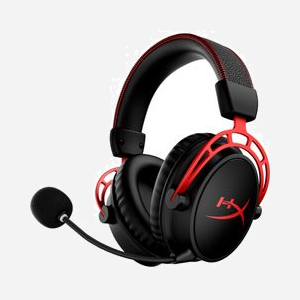 HP HyperX Cloud Alpha Wireless - Casque Gaming Circum-Aural Noir/Rouge - HP 4P5D4AA - Transducteurs 50mm, 15-21000Hz, 62 Ohm, DTS Headphone:X, Microphone Boom Anti-Bruit
