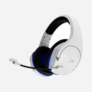 HP HyperX Cloud Stinger Core Wireless - Casque Gaming Supra-Aural, Connectivité Sans Fil, PS5/PS4, HP 4P5J1AA, Bleu/Blanc, 10-21000Hz, Micro Anti-Bruit