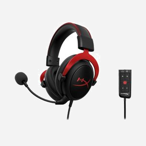 HP HyperX Cloud II - Casque Gaming Filaire Circum-aural Noir/Rouge - Son Virtual 7.1 - HP 4P5M0AA - 10-23000Hz, 60 Ohm, 98dB, Micro Anti-bruit - Miniature 2
