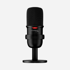 Microphone USB HP HyperX SoloCast Noir - Sensibilité 6dB, 16 bit, USB Type-C, Compatible PC/PS5/PS4/Mac, Câble 2m, 261g