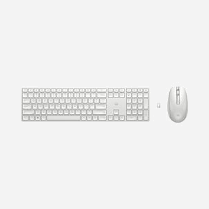 HP Ensemble Clavier et Souris sans Fil 650 (4R016AA) - Clavier Membrane 100%, 2.4 GHz, Souris 4000 DPI, 3 Boutons Programmables, Windows 10/11