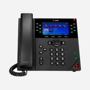 POLY OBi VVX 450 - Téléphone IP 12 Lignes Gigabit Ethernet PoE - Écran 4.3" 480x272 - Codecs G.711, G.722, OPUS - 2xUSB 2.0 - Noir