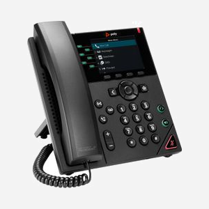 POLY VVX 350 - Téléphone IP 6 Lignes Gigabit Ethernet PoE - Écran LED 3.5" 320x240 - Codecs G.711/G.722/G.729ab/iLBC - 2xUSB 2.0 - Noir - Miniature 2
