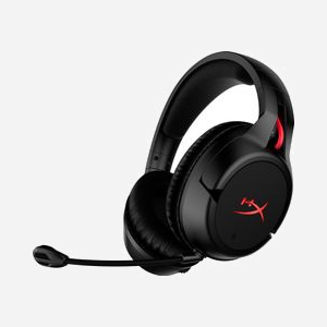 HP HyperX Cloud Flight - Casque Gaming sans fil 2.4GHz, Noir/Rouge, Autonomie 30h, HP 4P5L4AM#ABB, PC/PS5/PS4, Circum-aural, 10-21000Hz, Micro anti-bruit