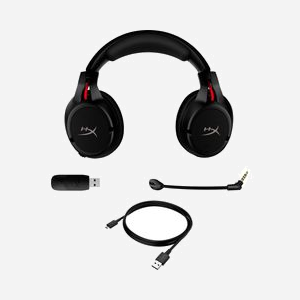 HP HyperX Cloud Flight - Casque Gaming sans fil 2.4GHz, Noir/Rouge, Autonomie 30h, HP 4P5L4AM#ABB, PC/PS5/PS4, Circum-aural, 10-21000Hz, Micro anti-bruit - Miniature 5