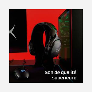 HP HyperX Cloud Stinger 2 Casque Gamer Noir - Circum-aural, Filaire 3.5mm, HP 519T1AA, 10-28000Hz, 32 Ohm, Microphone Boom, 275g - Miniature 4