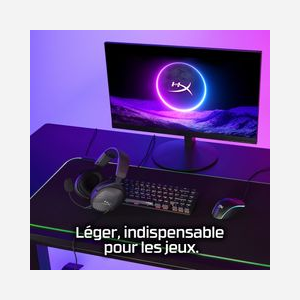 Casque Gaming HP HyperX Cloud Stinger 2 Core - Circum-aural, 10-25000Hz, 32.5 Ohm, 95dB, Haut-parleurs 40mm, Micro Boom -45dB, Connecteur 3.5mm, DTS Headphone:X Spatial Audio - Miniature 4