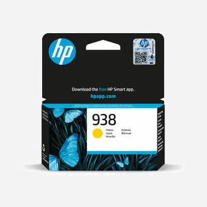 HP 938 Cartouche d'Encre Jaune Authentique 4S6X7PE (800 pages) pour OfficeJet Pro 9110/9120/9130/9720/9730