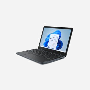 Lenovo 300w Yoga - Intel N100, 4Go LPDDR5, 128Go SSD, 11.6" HD Tactile IPS, Wi-Fi 6, Windows 11 Pro Academic, Slate Grey, Réf: 82VM000MFR - Miniature 3