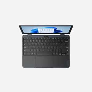 Lenovo 300w Yoga - Intel N100, 4Go LPDDR5, 128Go SSD, 11.6" HD Tactile IPS, Wi-Fi 6, Windows 11 Pro Academic, Slate Grey, Réf: 82VM000MFR - Miniature 4