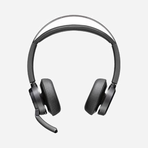 POLY Voyager Focus 2-M Micro-casque Binaural Bluetooth DECT, Connectivité USB, Arceau Noir, Fréquence 20-20000 Hz, Microphone Boom, Certifié Microsoft Teams, avec Base de Chargement - Miniature 1