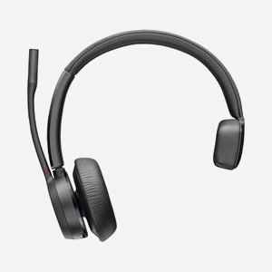 POLY Micro-casque Voyager 4310 UC Mono Bluetooth 5.2, USB-C + Dongle BT700, Portée 50m, Autonomie 24h, certifié Microsoft Teams
