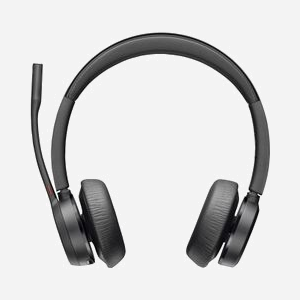 POLY Micro-casque Voyager 4320 USB-C avec dongle BT700 et base de chargement, Bluetooth 5.1, Autonomie 24h, Supra-aural, 158g