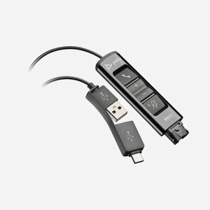 POLY Adaptateur USB-A vers USB-C 784P9AA - Câble 1500 mm - Noir - Compatible POLY - Poids 25g - Fabriqué en Chine - Miniature 1