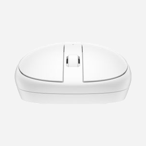 HP Souris Bluetooth Lunar 240 Blanc - Optique 1600 DPI - Bluetooth 5.1 - Ambidextre - 3 Boutons - Portée 10m - Pile AA - Autonomie 15 mois