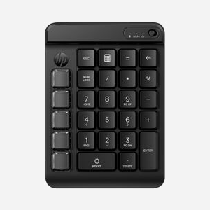 HP 435 Clavier Numérique Programmable Sans Fil Bluetooth 5.3, Touches Mécaniques 50M, Portée 10m, Batterie AA, Compatible Windows/macOS/ChromeOS, Noir