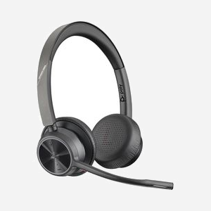 POLY Voyager 4320-M : Micro-casque Bluetooth 5.1 Binaural Arceau, Portée 50m, Autonomie 47h, USB-A/USB-C, Dongle BT700, Compatible Windows/macOS/iOS/Android - Miniature 2