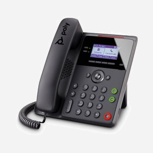 POLY Téléphone IP Edge B20 PoE - 2 Lignes, Écran LCD 2.8", Gigabit Ethernet, Codecs G.711/G.722/OPUS, Port Casque 3.5mm, RJ-45, RJ-9, Noir - Miniature 5
