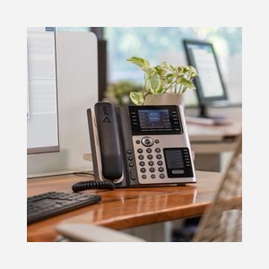 POLY Téléphone IP Edge E400 PoE, Écran IPS 3.5", 320x240, 8 Lignes, Gigabit Ethernet, 2xRJ45, RJ9, USB-C, Codecs G.7xx/OPUS/iLBC, ENERGY STAR - Miniature 3