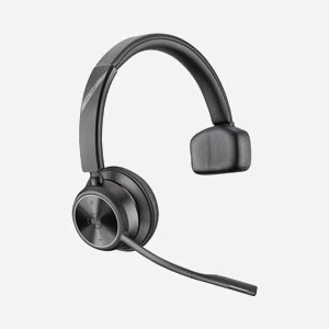 POLY Micro-casque Serre-tête Savi 7310 DECT Monaural 1.88-1.9 GHz, Microphone Boom 100-6800 Hz, Autonomie 13h, 120g, Base Incluse