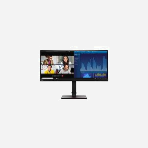 Lenovo ThinkVision P34w-20 Écran LED 34.1" WQHD (3440x1440) IPS 6ms 300cd/m² 21:9 Hub USB 3.2 Gen 1 HDMI/DisplayPort VESA Noir - Miniature 1