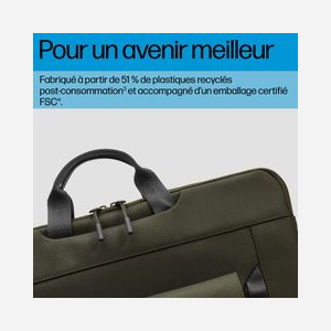 HP Sac à Dos Modulaire Professionnel 15.6" Polyester Vert/Gris Résistant à l'Eau 325x200x495mm 27L 9J496AA - Miniature 4