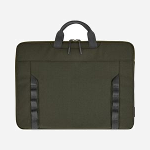 HP Housse Modulaire 15.6" 9J498AA Vert/Gris - Polyester/PU, Compartiment 363x255x24mm, Résistant à l'eau, Bandoulière, 385x280x24mm, 420g
