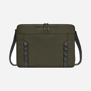 HP Housse Modulaire 14.1" (35.8cm) Vert/Gris - Polyester Résistant à l'eau - Sangle Épaule Amovible - 355x260x22mm - 4L - Ref 9J499AA - Miniature 2