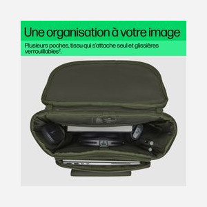 HP Sac à Dos Modulaire 15.6" 9J4C1AA Vert/Gris Polyester 27L Résistant à l'eau 325x200x495mm (LxPxH) Poids 1.54kg Compatible Universel - Miniature 5
