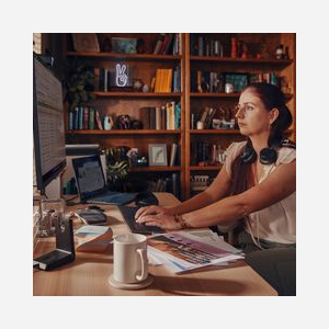 POLY Voyager Focus 2 USB-C-C MS Teams : Micro-casque Binaural Bluetooth 5.1, Portée 50m, ANC, Autonomie 40h, Base, Adaptateur USB-C/A - Miniature 2
